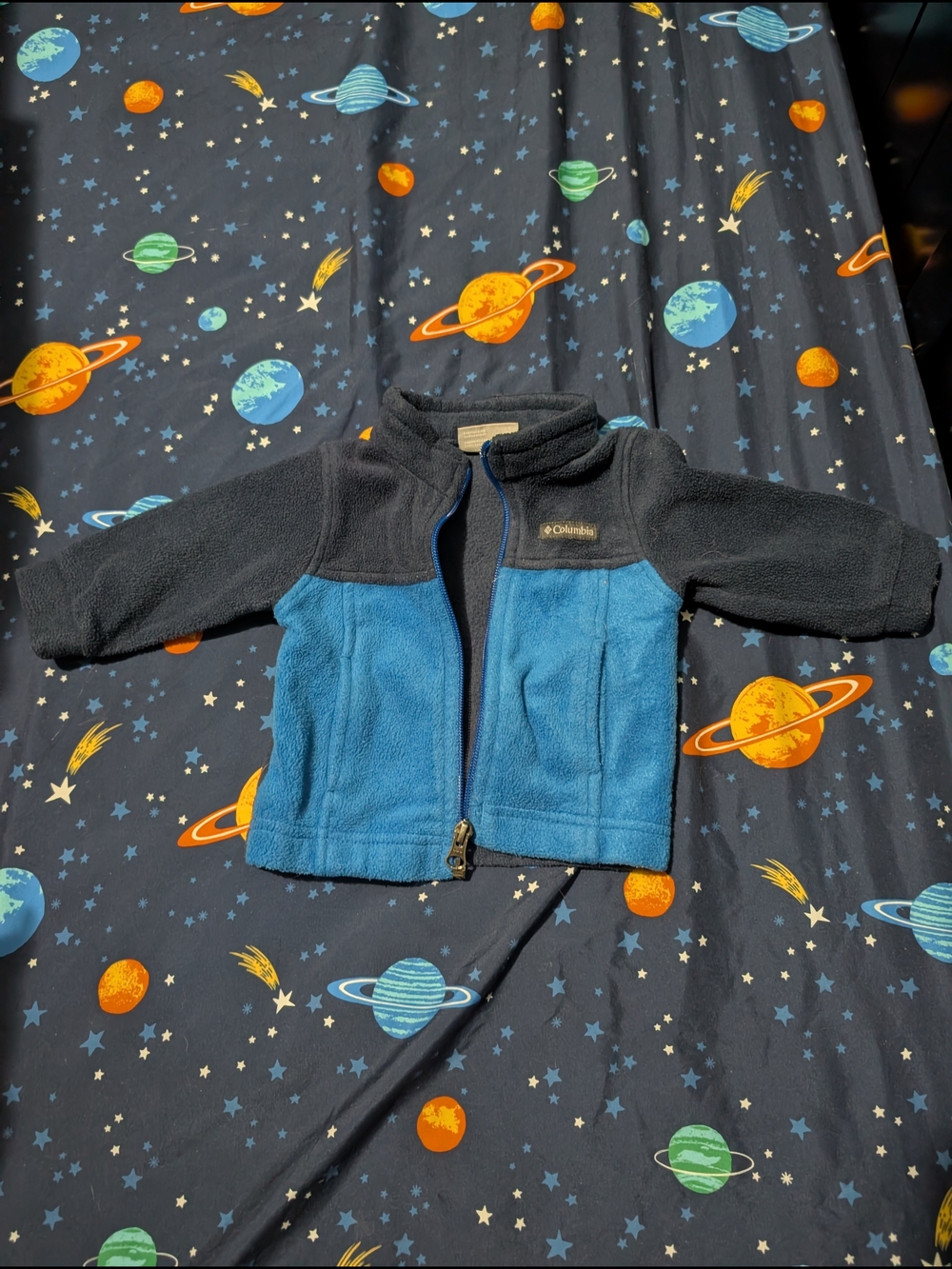 Columbia Kids Two-Tone Blue & Black Fleece Jacket